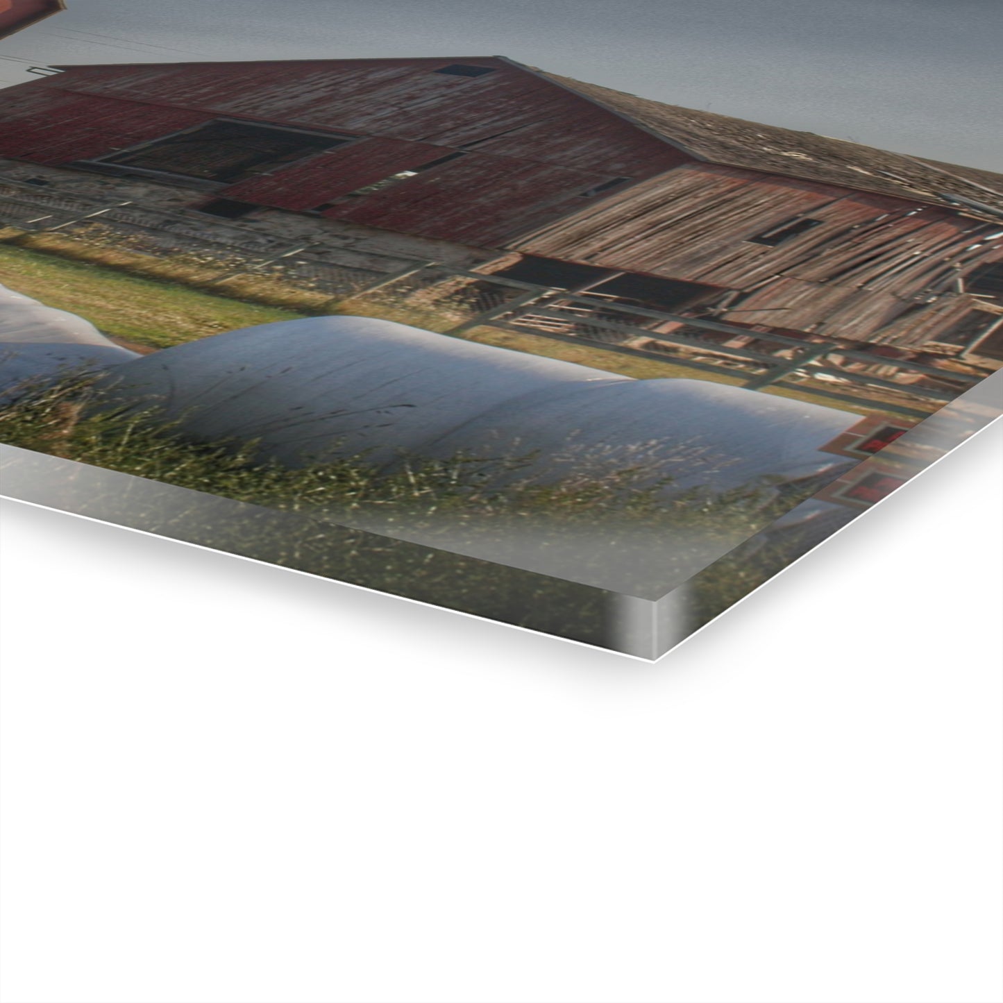 U R There Photography Irish Road Old Reds I Rustic Farmhouse Acrylic Wall Print