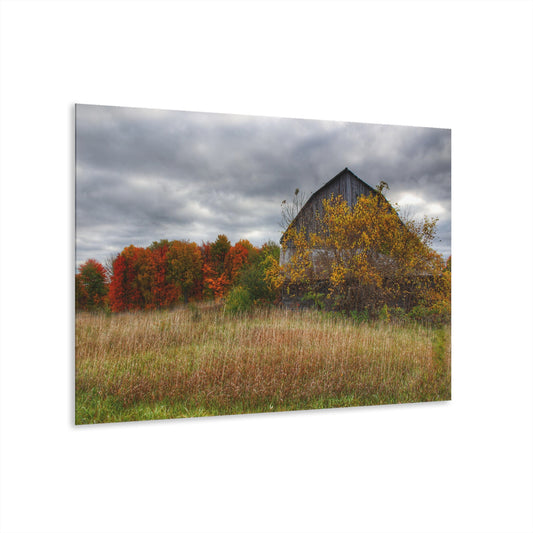 U R There Photography Church Road Grey III Rustic Farmhouse Acrylic Wall Print