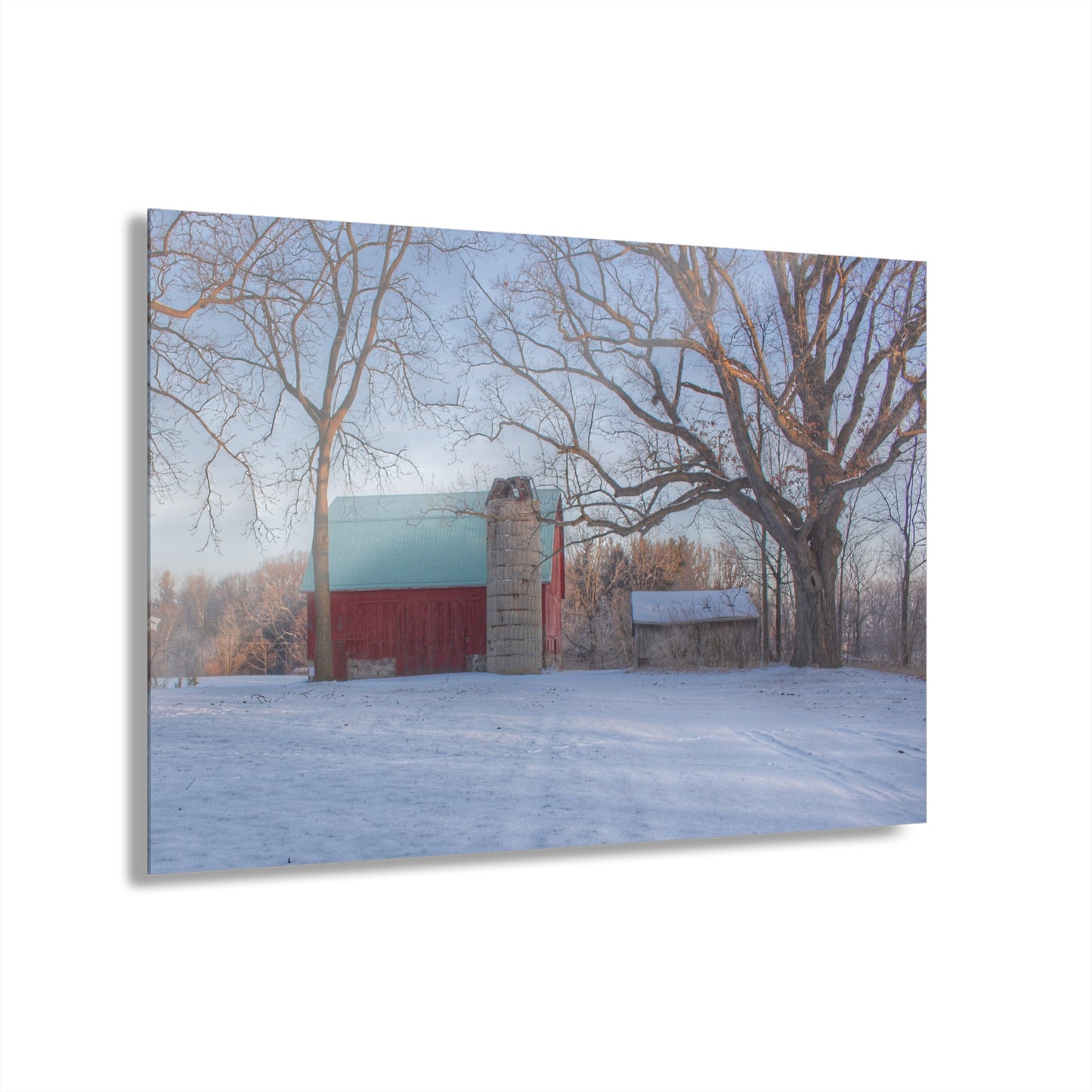 U R There Photography Webster Road Red I Rustic Farmhouse Acrylic Wall Print