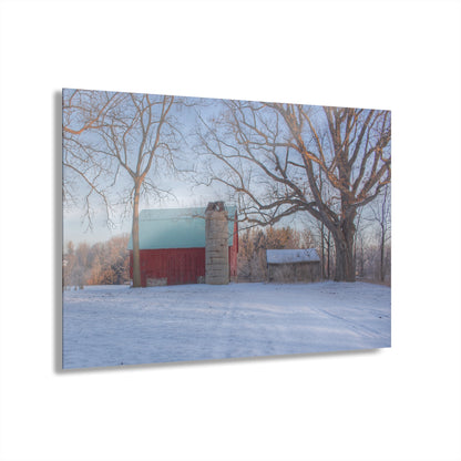U R There Photography Webster Road Red I Rustic Farmhouse Acrylic Wall Print