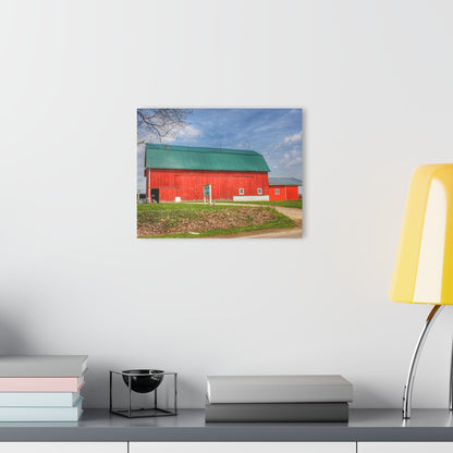 U R There Photography Coldwater Road Red II Rustic Farmhouse Acrylic Wall Print