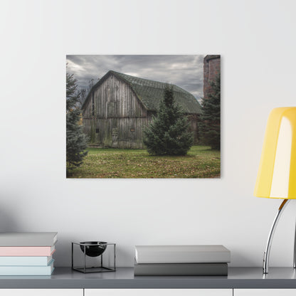 U R There Photography Pero Lake Road Grey I Rustic Farmhouse Acrylic Wall Print