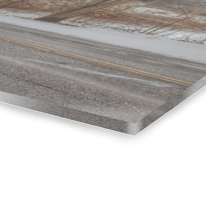 U R There Photography Leonard Stone Grey Rustic Farmhouse Acrylic Wall Print