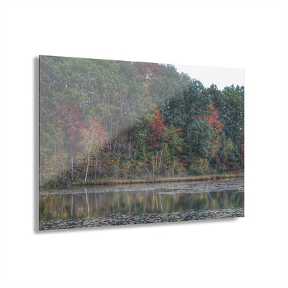 U R There Photography Fall on Murphy Lake IV Rustic Farmhouse Acrylic Wall Print
