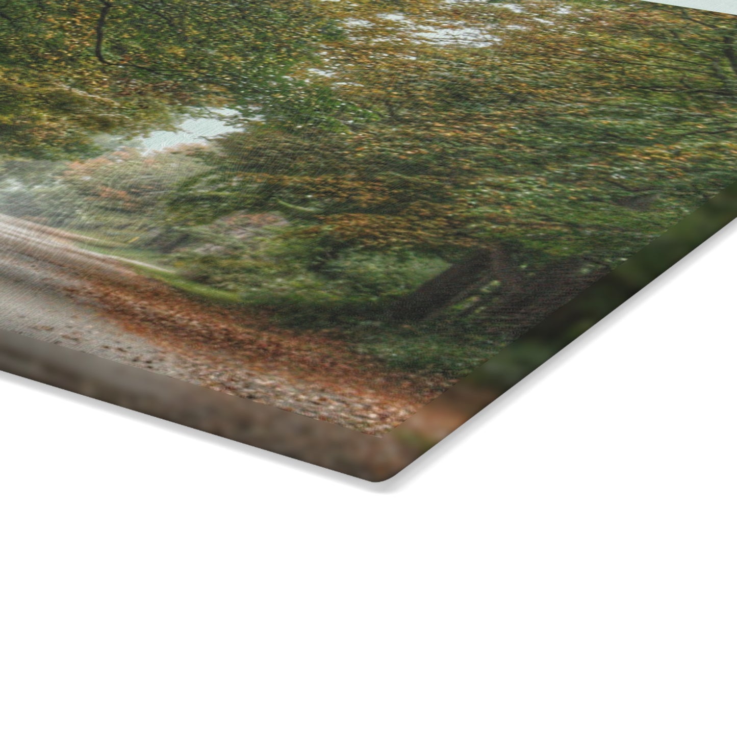 U R There Photography Country Roads in Millington Rustic Farmhouse Tempered-Glass Cutting Board