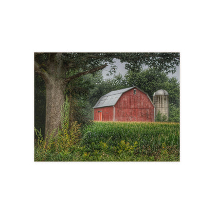 U R There Photography Mayville Lapeer Road Red Rustic Farmhouse Decorative Ceramic Tile