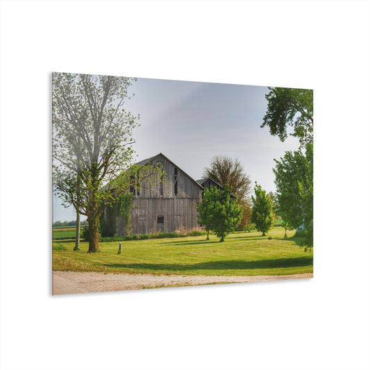 U R There Photography Caro Road Twin Greys II Rustic Farmhouse Acrylic Wall Print