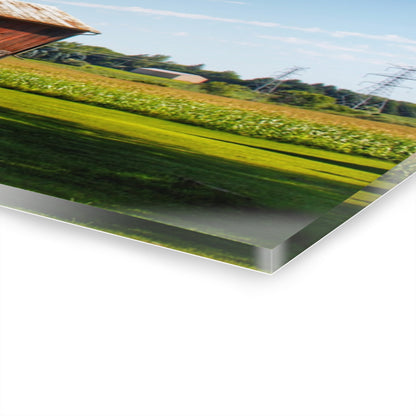 U R There Photography Hunters Creek Little Red Cow Barn Rustic Farmhouse Acrylic Wall Print