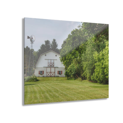 U R There Photography Hunters Creek White Rustic Farmhouse Acrylic Wall Print