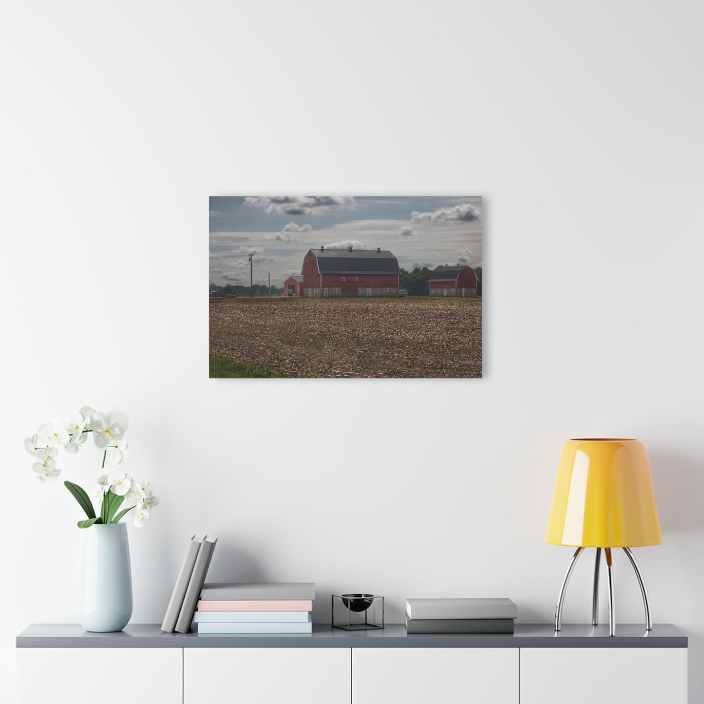 Barn Boutique Modern Farmhouse Acrylic Wall Print| Wheeling Road Red