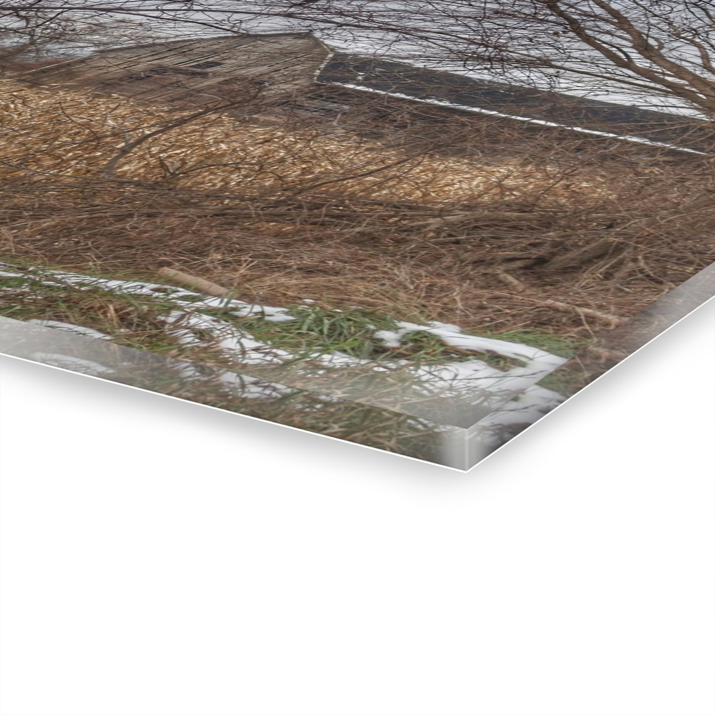 U R There Photography North Oxford Road Grey I Rustic Farmhouse Acrylic Wall Print