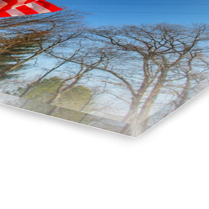 U R There Photography Our Grand Old Flag Rustic Farmhouse Acrylic Wall Print