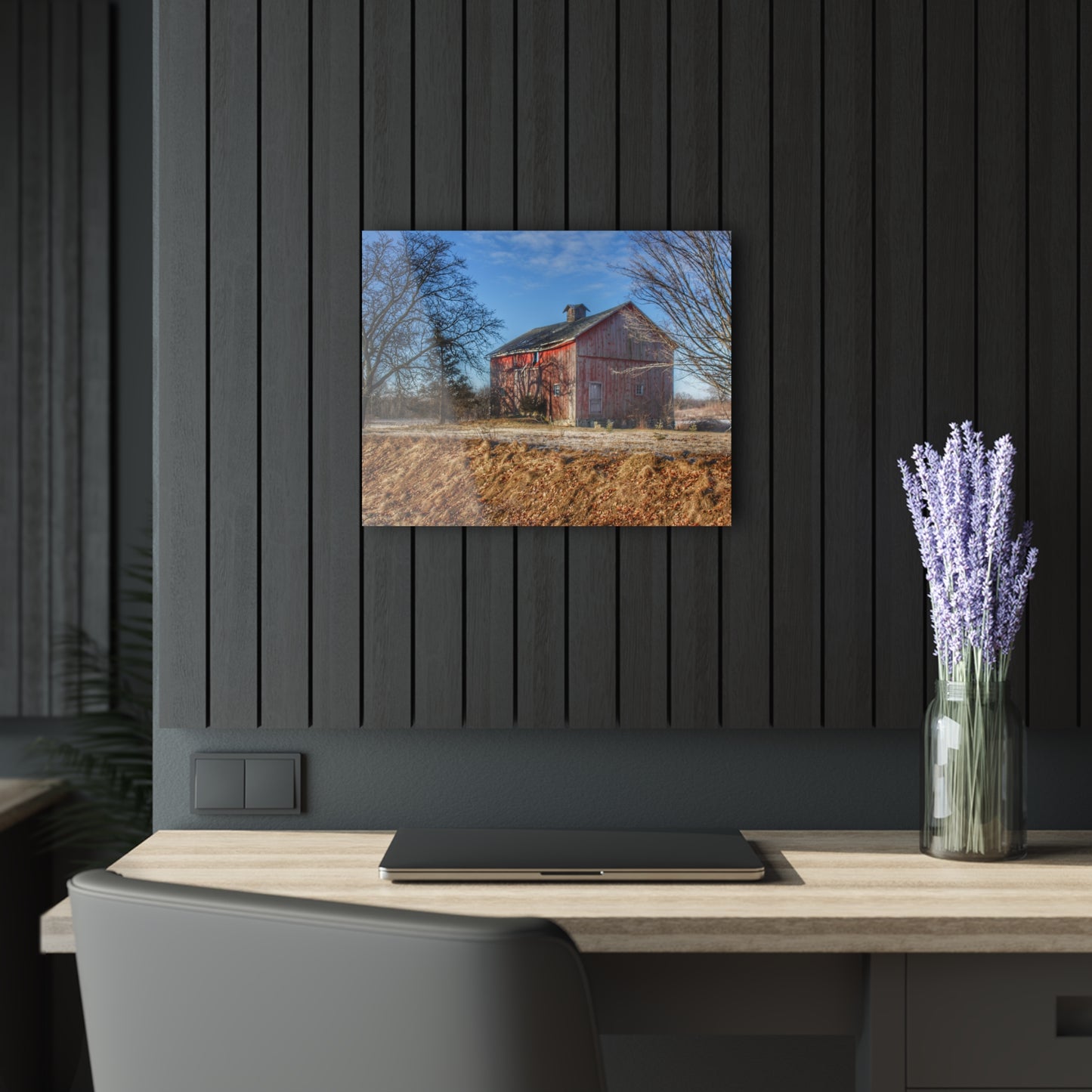 U R There Photography M-24 Barn at the Bend I Rustic Farmhouse Acrylic Wall Print