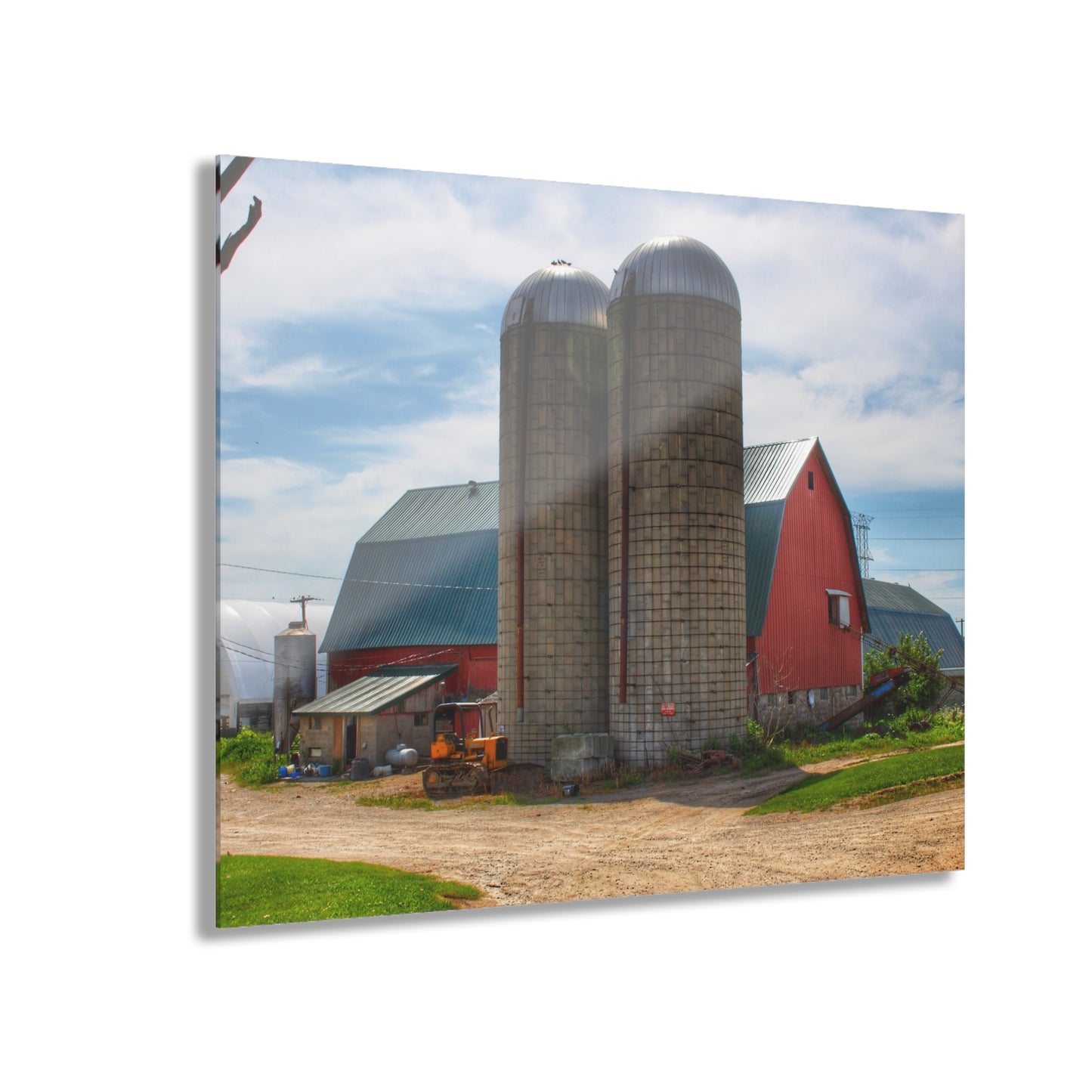U R There Photography South Washburn Red Rustic Farmhouse Acrylic Wall Print