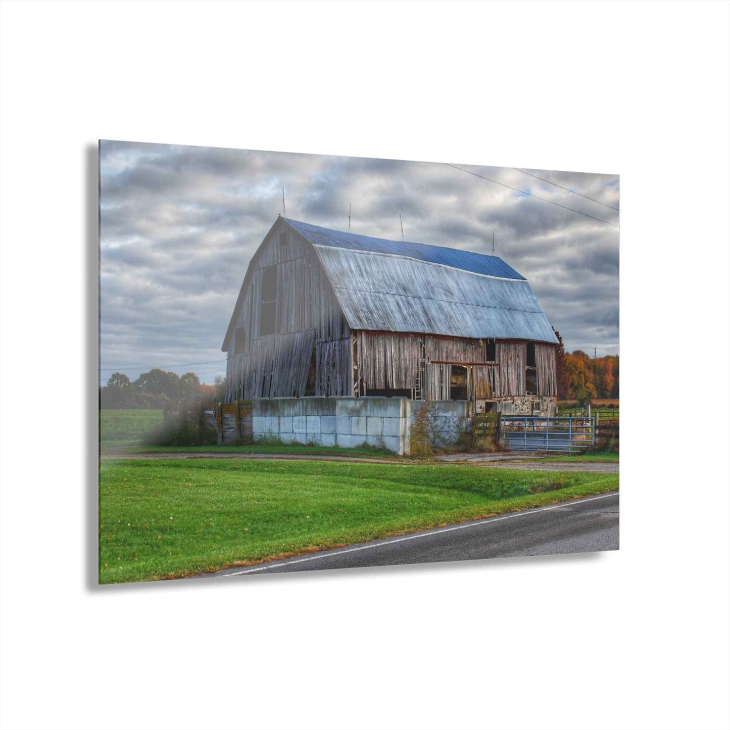 U R There Photography Marlette Road Haybarn Rustic Farmhouse Acrylic Wall Print