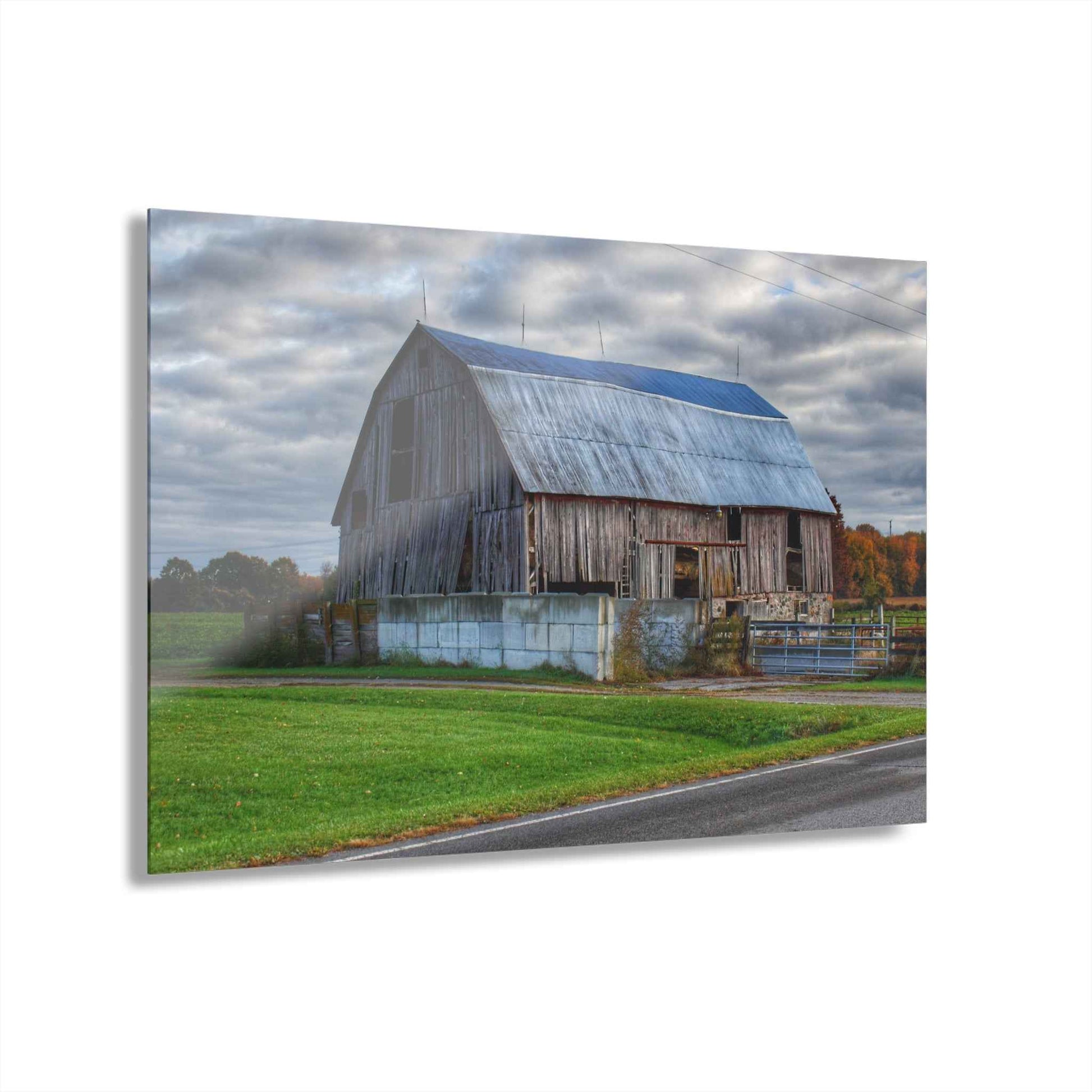 U R There Photography Marlette Road Haybarn Rustic Farmhouse Acrylic Wall Print