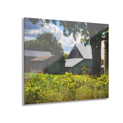 U R There Photography Hough Road Greys Rustic Farmhouse Acrylic Wall Print