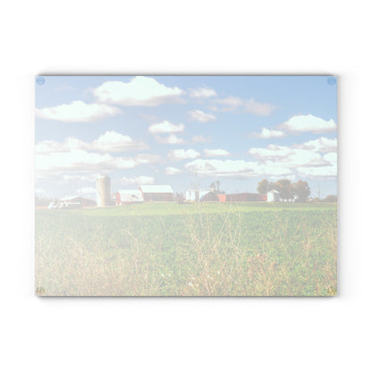 Barn Boutique Rustic Tempered-Glass Cutting Board| Patterson Road Farm Across the Field I