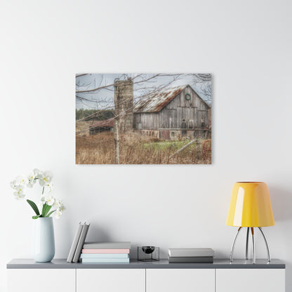 U R There Photography Churchill Christmas Barn I Rustic Farmhouse Acrylic Wall Print