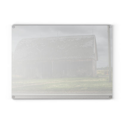 Barn Boutique Rustic Tempered-Glass Cutting Board| M-24 Elder Grey I