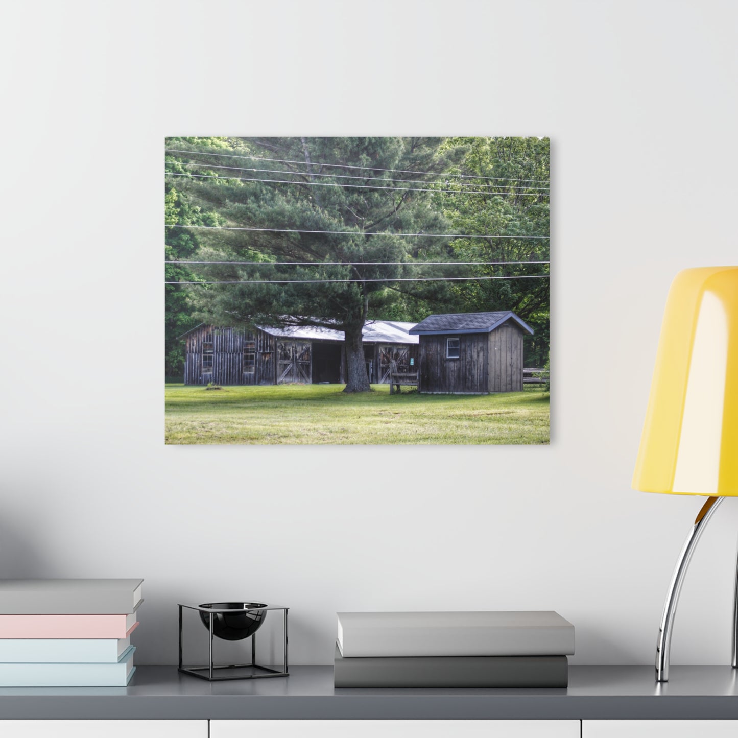 Barn Boutique Modern Farmhouse Acrylic Wall Print| Leonard Road Roadside Greys I