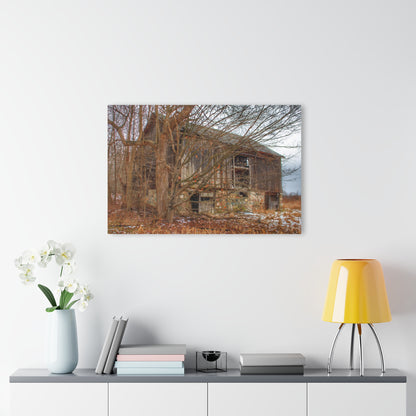 U R There Photography Norway Lake Hidden Grey II Rustic Farmhouse Acrylic Wall Print