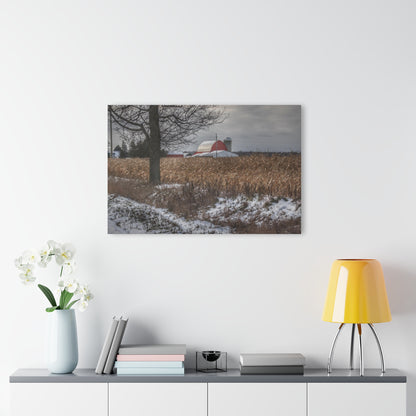 U R There Photography Edward Road Red Rustic Farmhouse Acrylic Wall Print