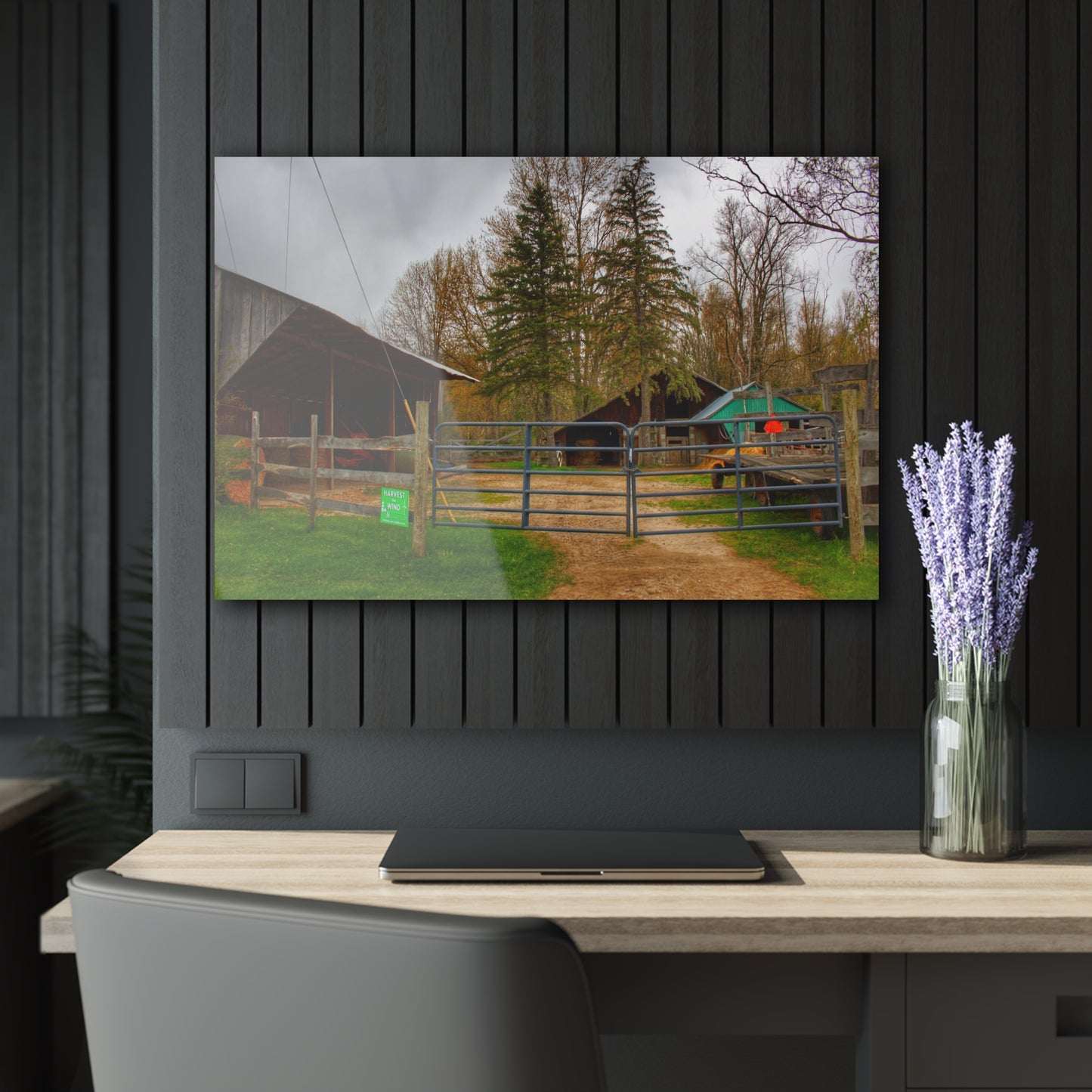U R There Photography Castle Roadside Greys Rustic Farmhouse Acrylic Wall Print