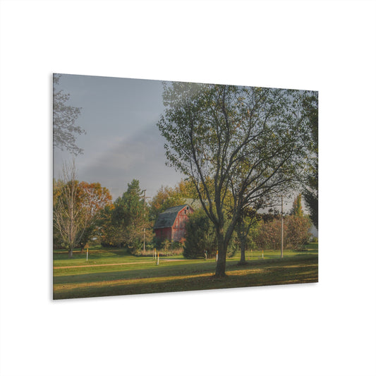 U R There Photography Belle River Red II Rustic Farmhouse Acrylic Wall Print