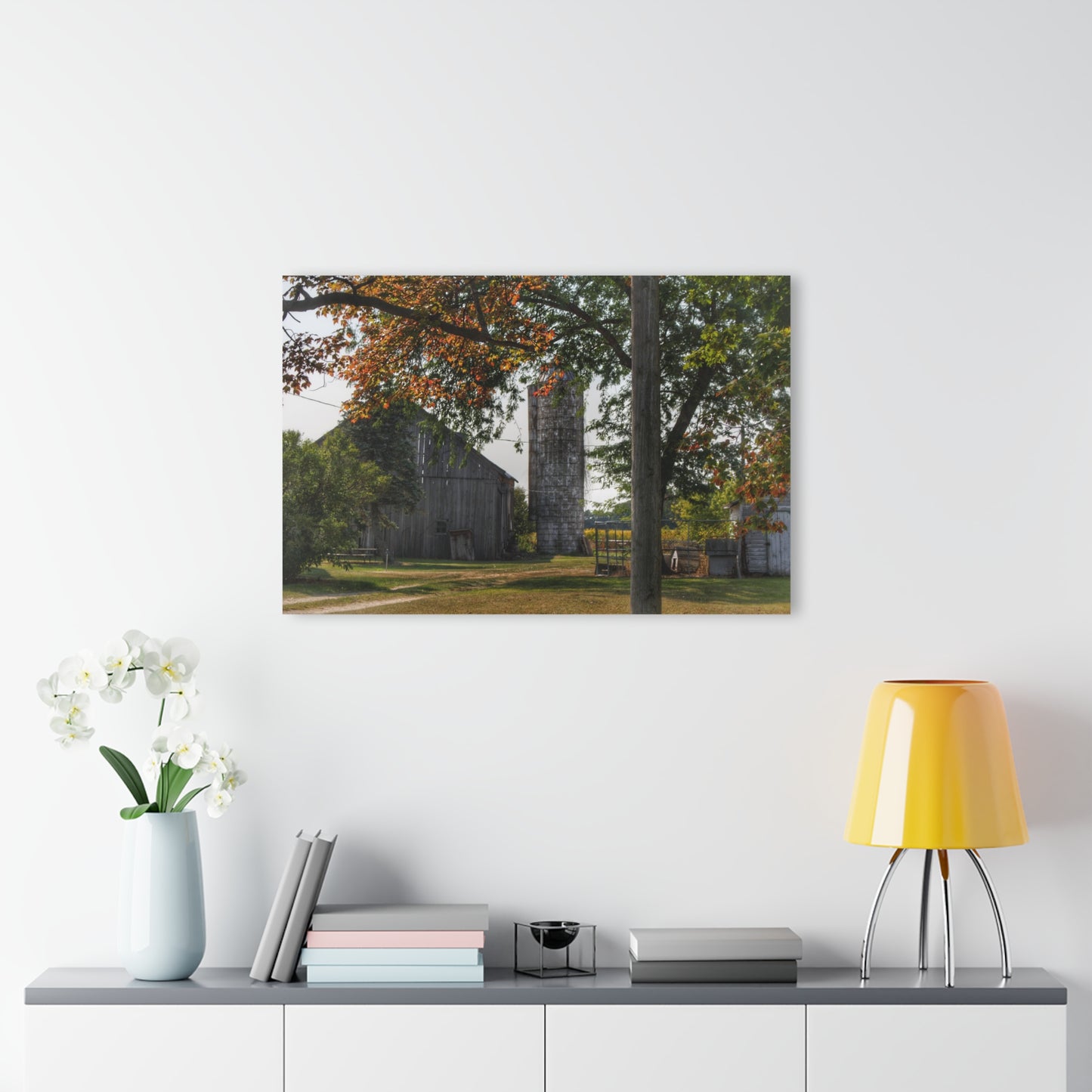 U R There Photography Hidden Grey of Tuscola Rustic Farmhouse Acrylic Wall Print