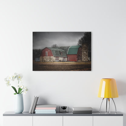 U R There Photography Arbela Reds Rustic Farmhouse Acrylic Wall Print