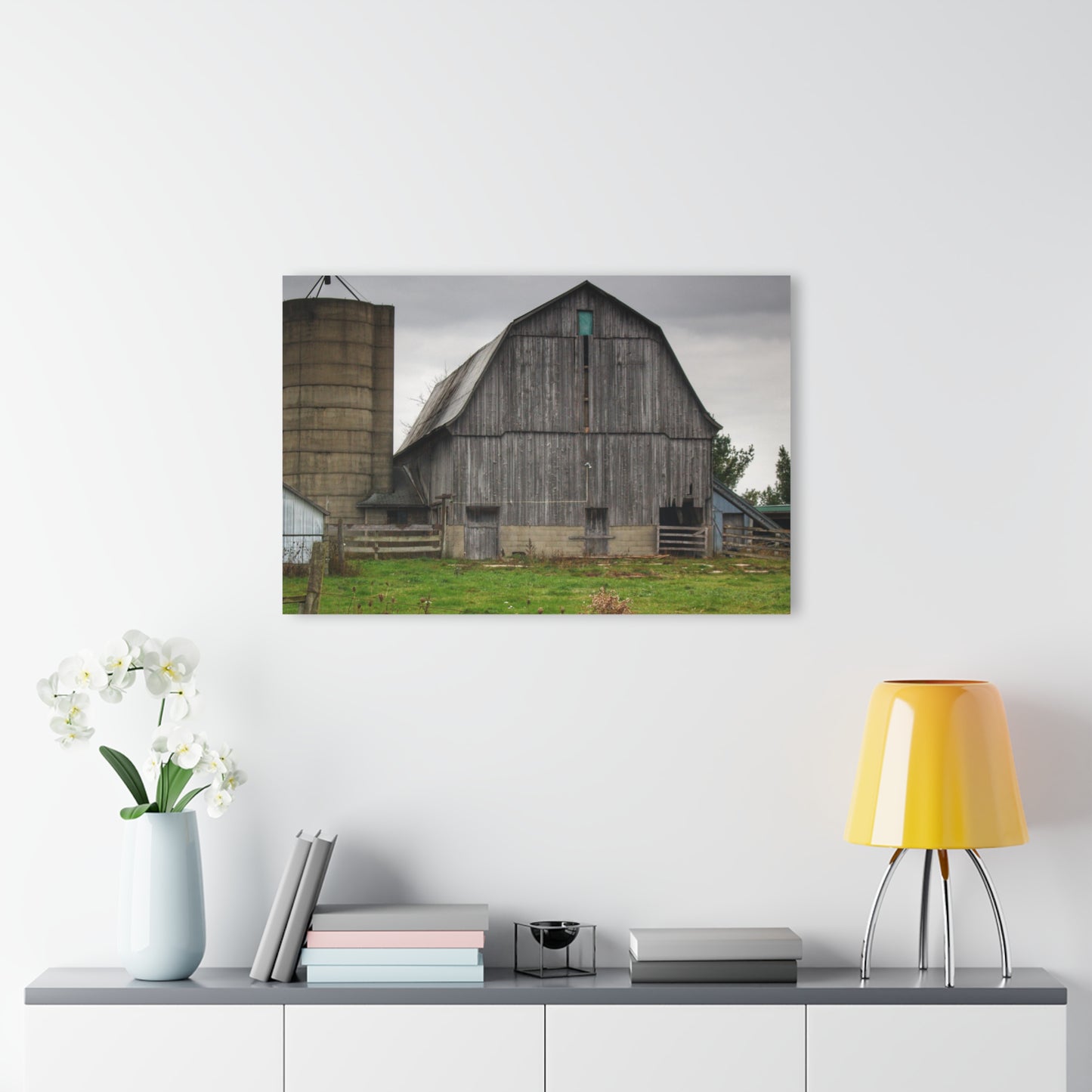 U R There Photography Eddy Road Grey II Rustic Farmhouse Acrylic Wall Print
