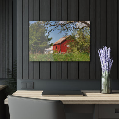 U R There Photography Bronson Lake Road Barn at the Bend Rustic Farmhouse Acrylic Wall Print