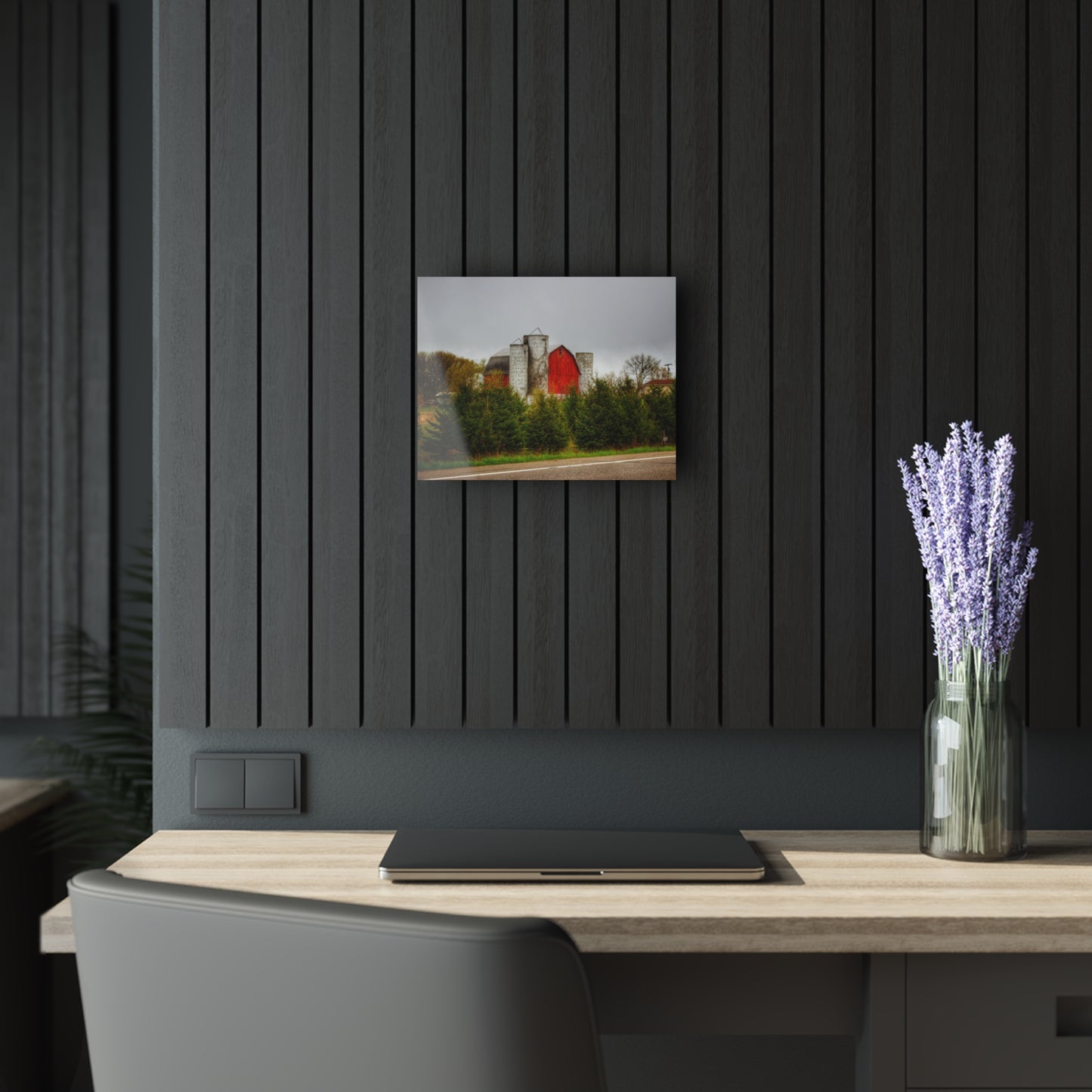 U R There Photography Castle Corner Red II Rustic Farmhouse Acrylic Wall Print