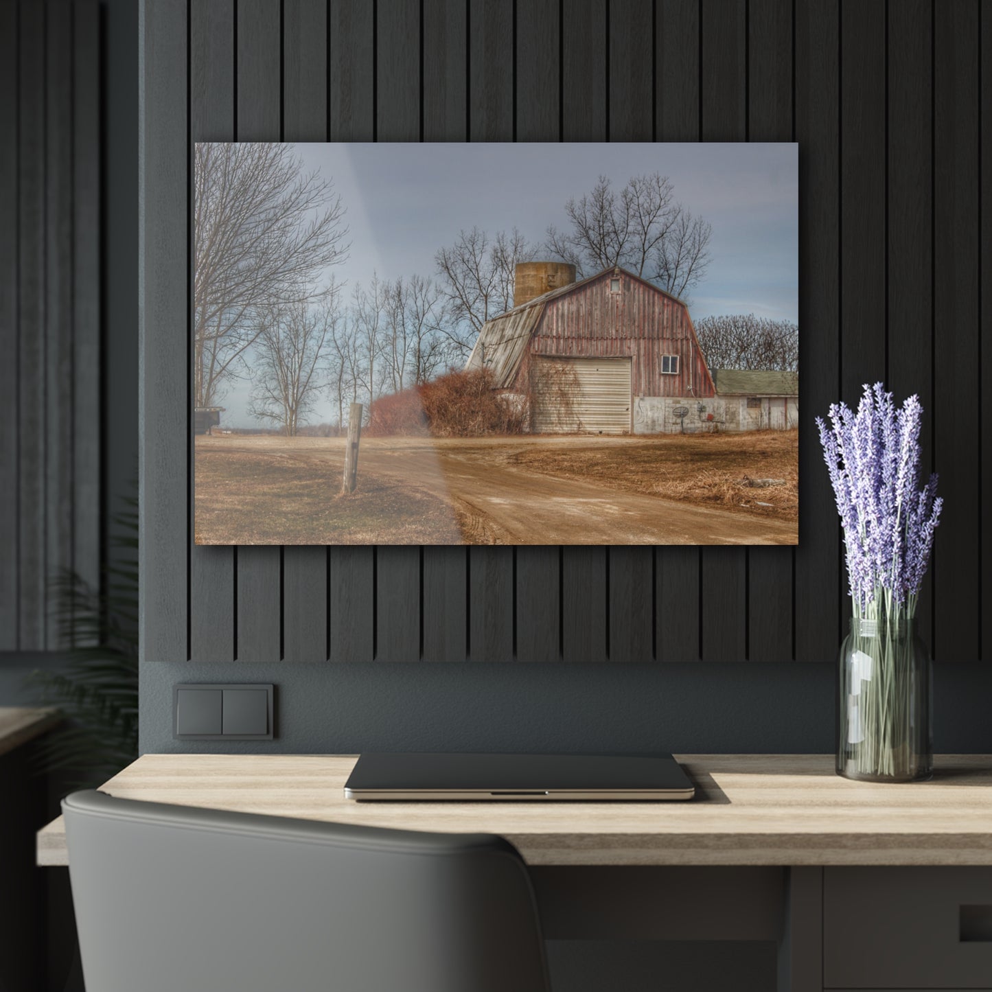 Barn Boutique Modern Farmhouse Acrylic Wall Print| Maple Valley Road Red I