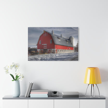 U R There Photography Casey Road Red Rustic Farmhouse Acrylic Wall Print