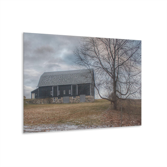 U R There Photography Attica Road Black Rustic Farmhouse Acrylic Wall Print
