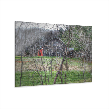 U R There Photography Hidden Capac Grey Rustic Farmhouse Acrylic Wall Print