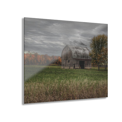 U R There Photography Bray Road Grey in the Fall Rustic Farmhouse Acrylic Wall Print