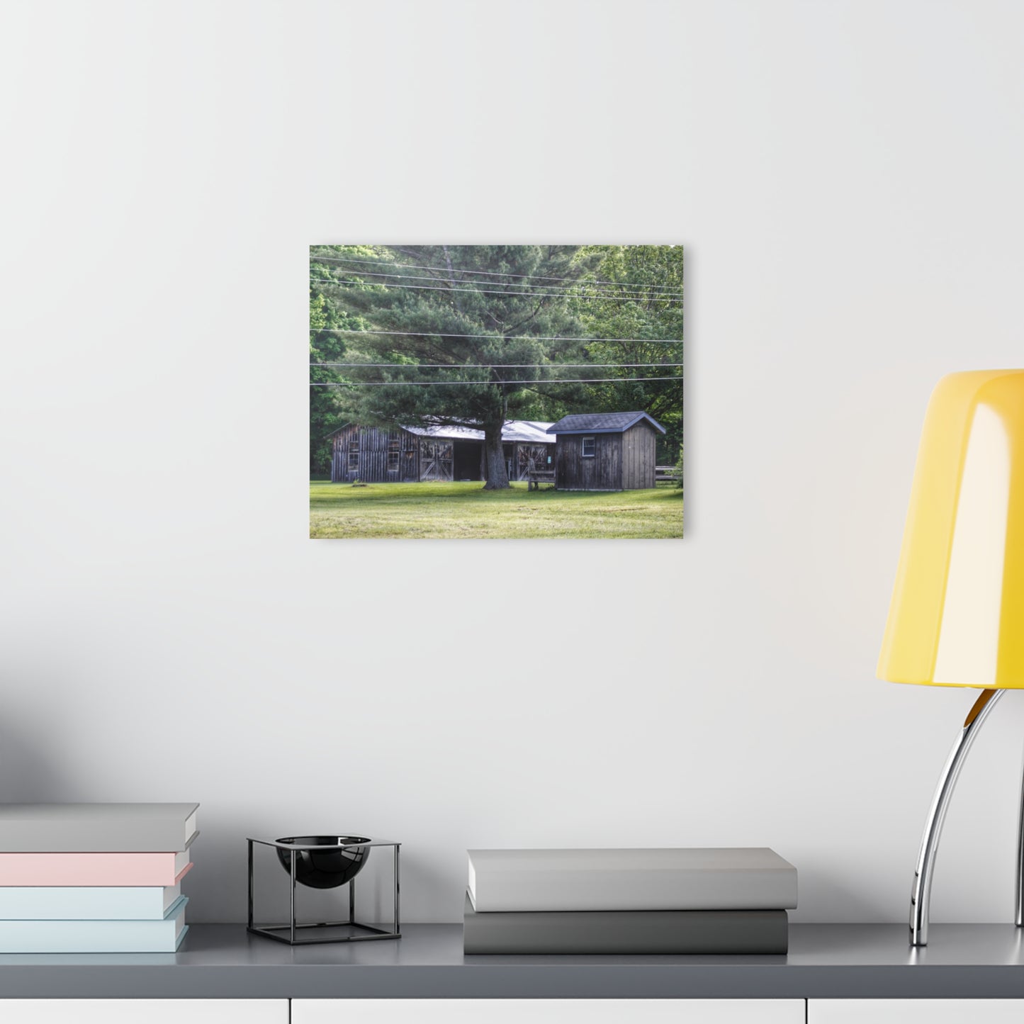 Barn Boutique Modern Farmhouse Acrylic Wall Print| Leonard Road Roadside Greys I