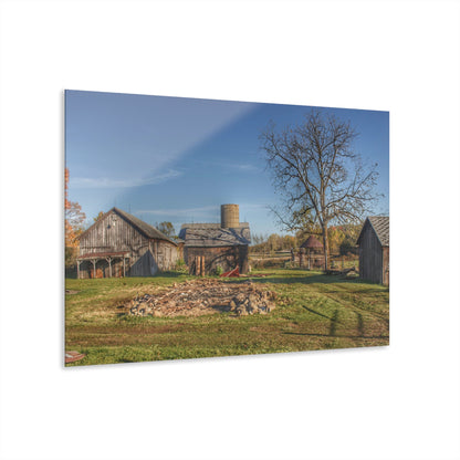 U R There Photography Bowers Road Greys I Rustic Farmhouse Acrylic Wall Print
