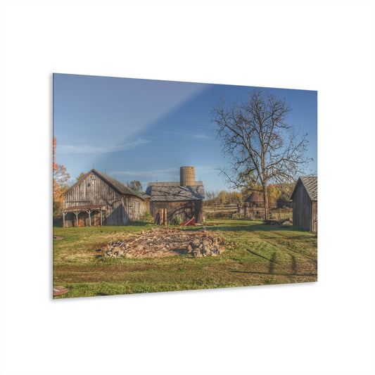 U R There Photography Bowers Road Greys I Rustic Farmhouse Acrylic Wall Print