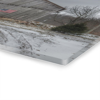 U R There Photography Sutton Road Patriot Grey I Rustic Farmhouse Acrylic Wall Print
