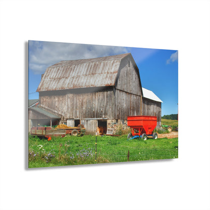 U R There Photography Kings Mill Grey Rustic Farmhouse Acrylic Wall Print