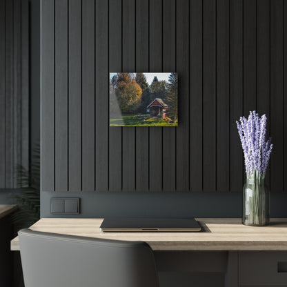 U R There Photography Hadley Covered Bridge II Rustic Farmhouse Acrylic Wall Print