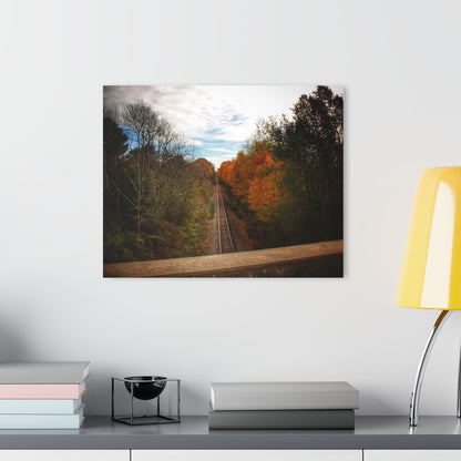 U R There Photography Above the Tracks in Vassar Rustic Farmhouse Acrylic Wall Print