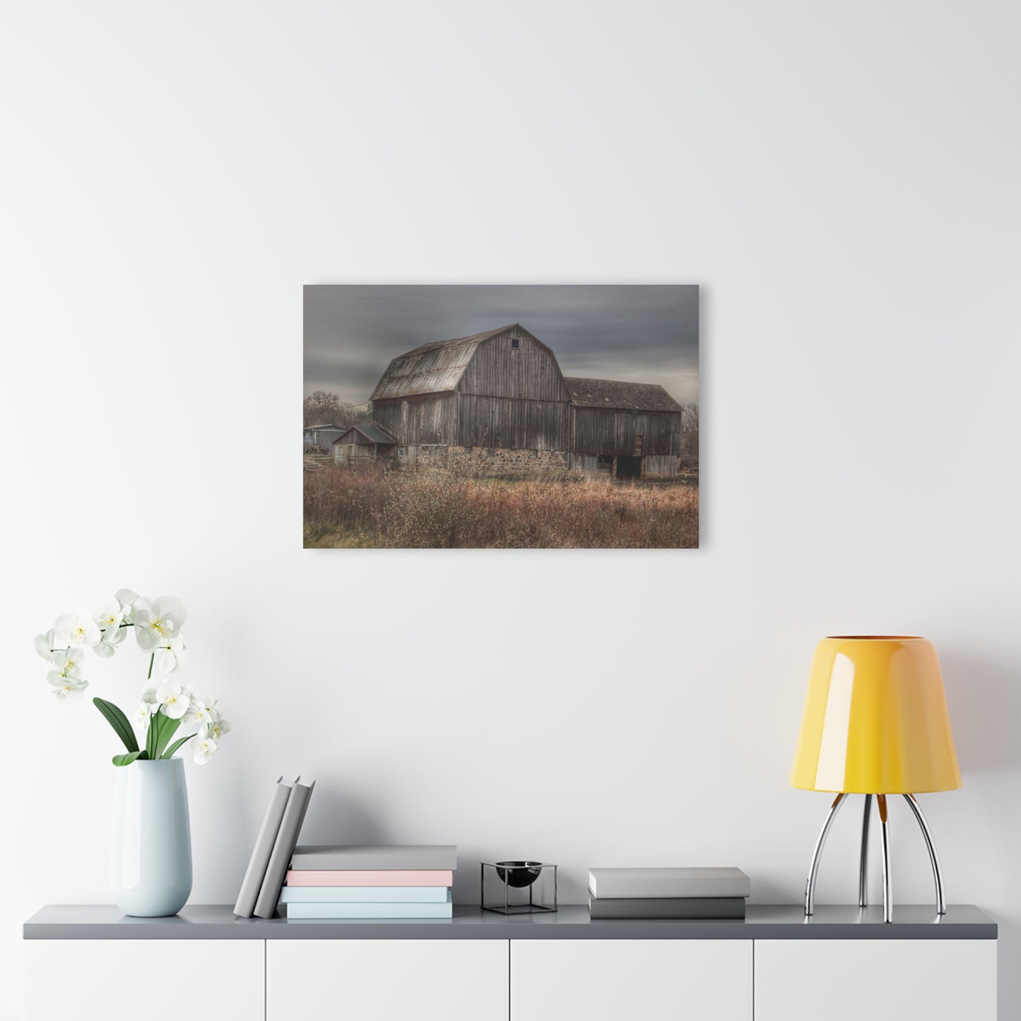 U R There Photography Majestic Grey Rustic Farmhouse Acrylic Wall Print