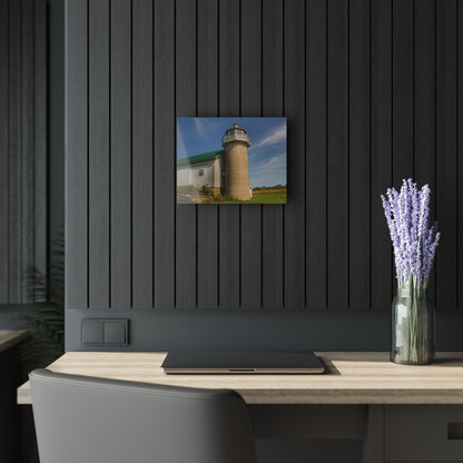 U R There Photography Phelps Road Lighthouse Barn II Rustic Farmhouse Acrylic Wall Print