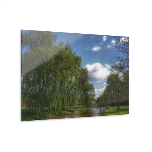 U R There Photography Cramton Park Bridge in Lapeer Rustic Farmhouse Acrylic Wall Print