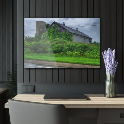 U R There Photography Metamora M-24 Grey IV Rustic Farmhouse Acrylic Wall Print